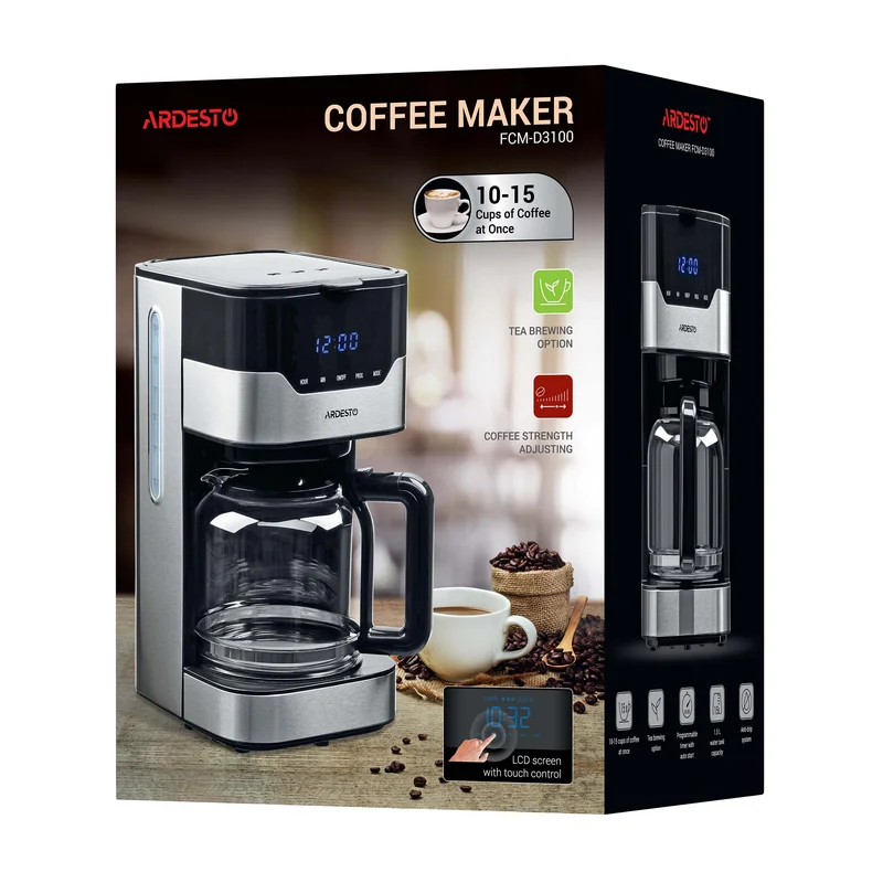 Cafetiera cu picurare Ardesto FCM-D3100 Negru
Cafea măcinată | 900 W | 1.5 l