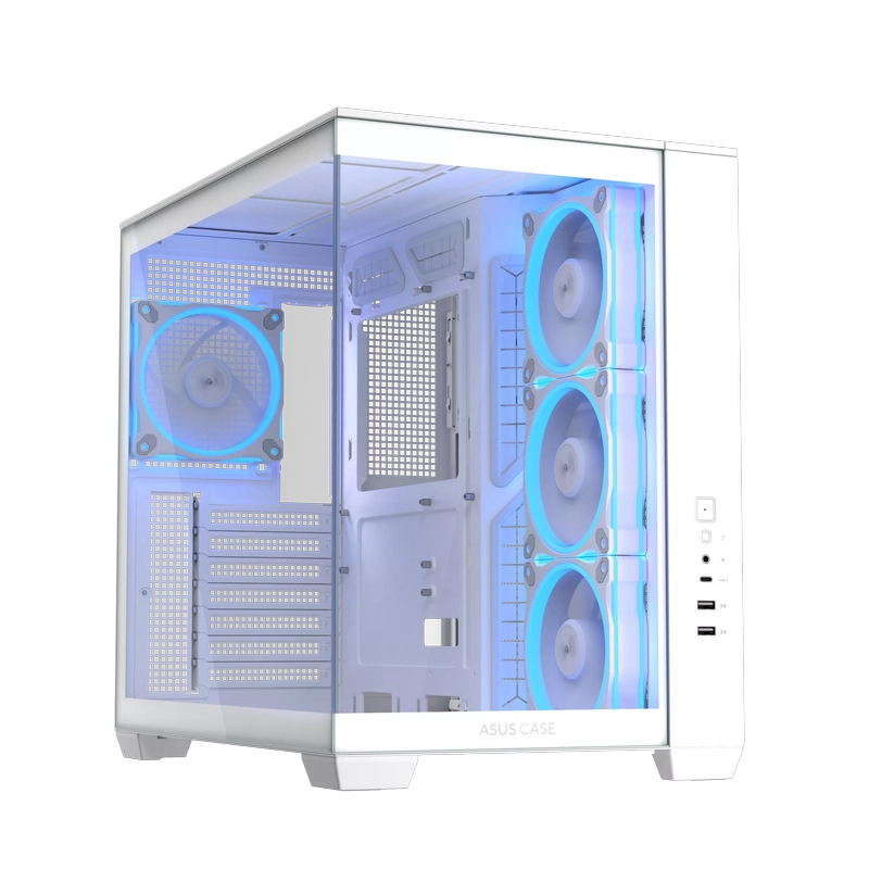 Carcasă PC ASUS A32 PLUS TG Midi-Tower Alb
Fără PSU | Oțel, plastic ABS, Sticlă călită | ARGB
