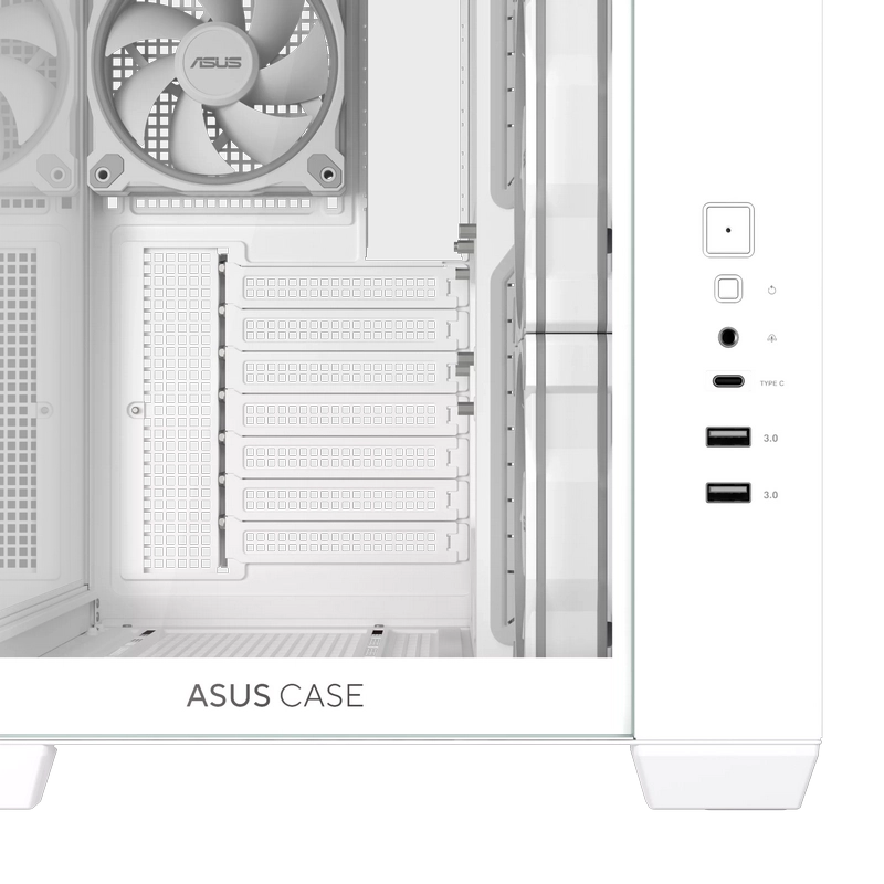 Carcasă PC ASUS A32 PLUS TG Midi-Tower Alb
Fără PSU | Oțel, plastic ABS, Sticlă călită | ARGB