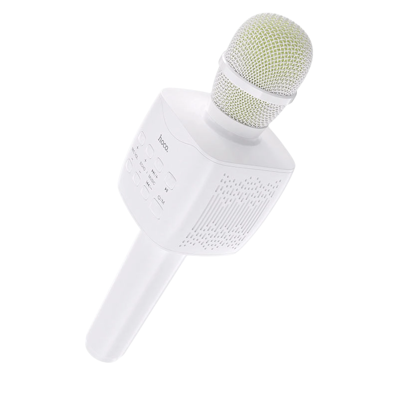 Microfon Karaoke Hoco BK5 Fără fir Alb
