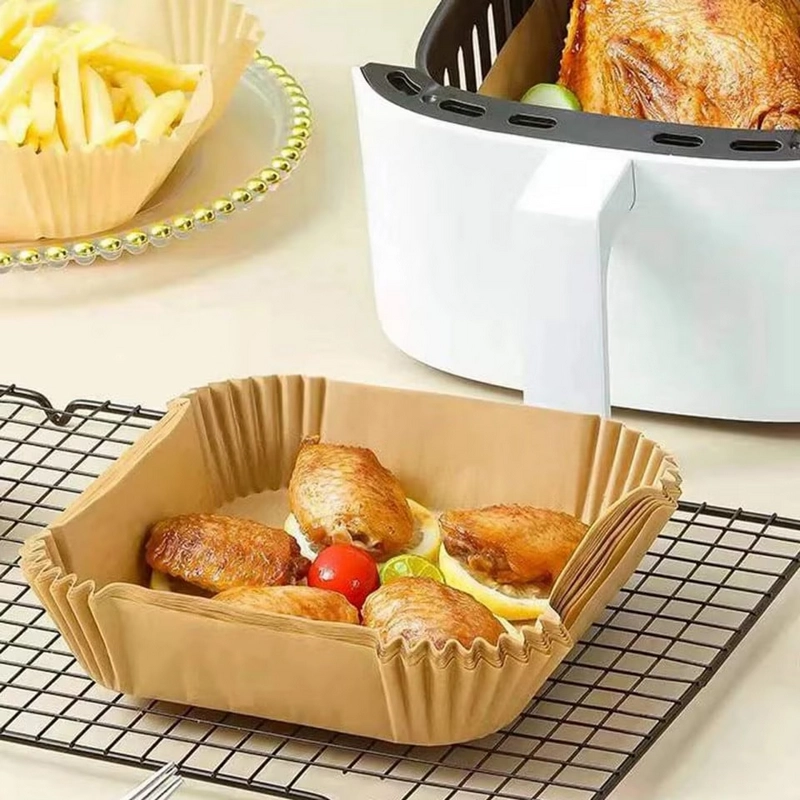 Бумага для выпечки Papro Square Air Fryer Paper Бежевый