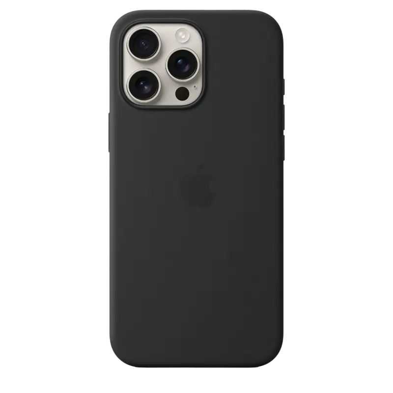 Чехол Apple iPhone 16 Pro Max Silicone Case MagSafe Чёрный