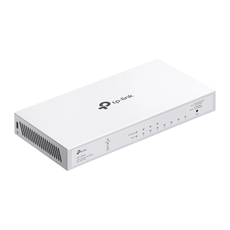 Switch de rețea TP-LINK Festa FS308GP Alb
62 W | 4x IEEE 802.3af/at