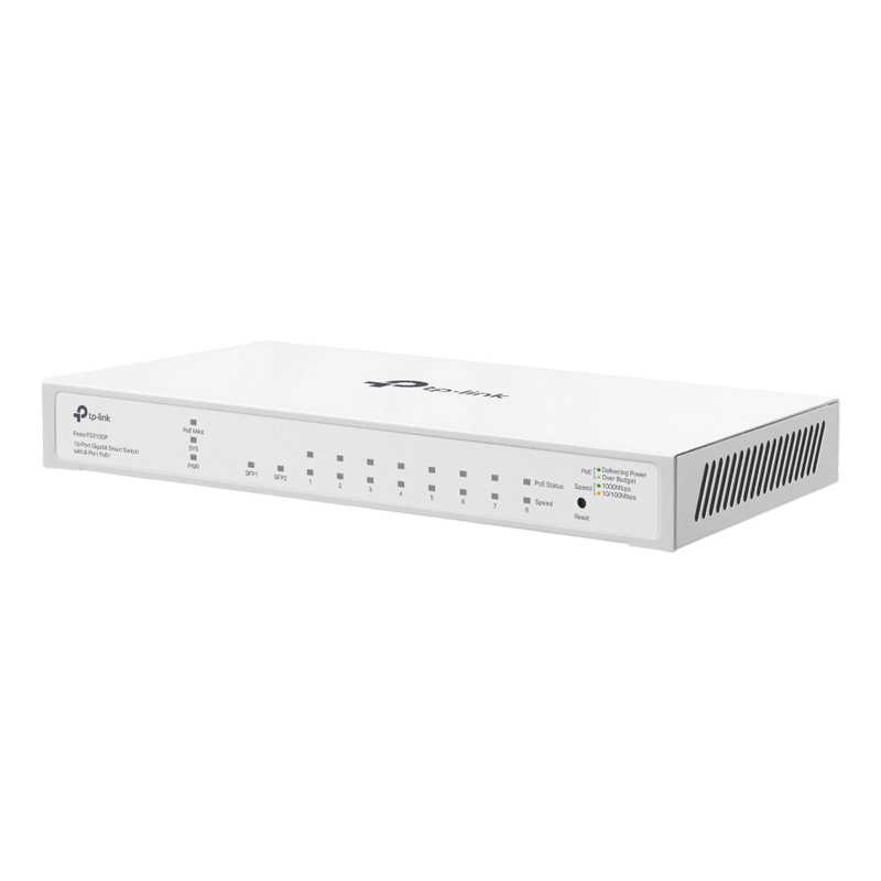 Switch de rețea TP-LINK Festa FS310GP Alb
61 W | 8x IEEE 802.3af/at