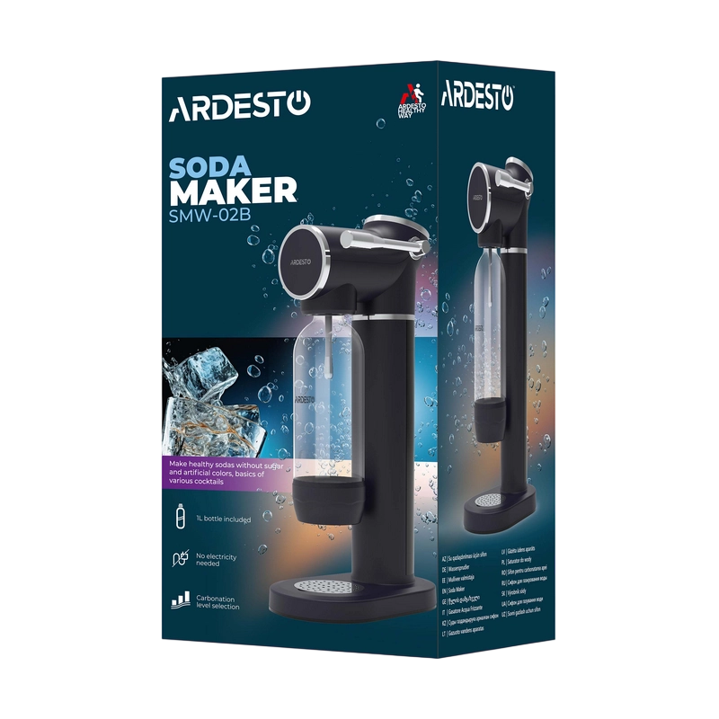 Аппарат для приготовления газировки Ardesto SMW-02B Черный