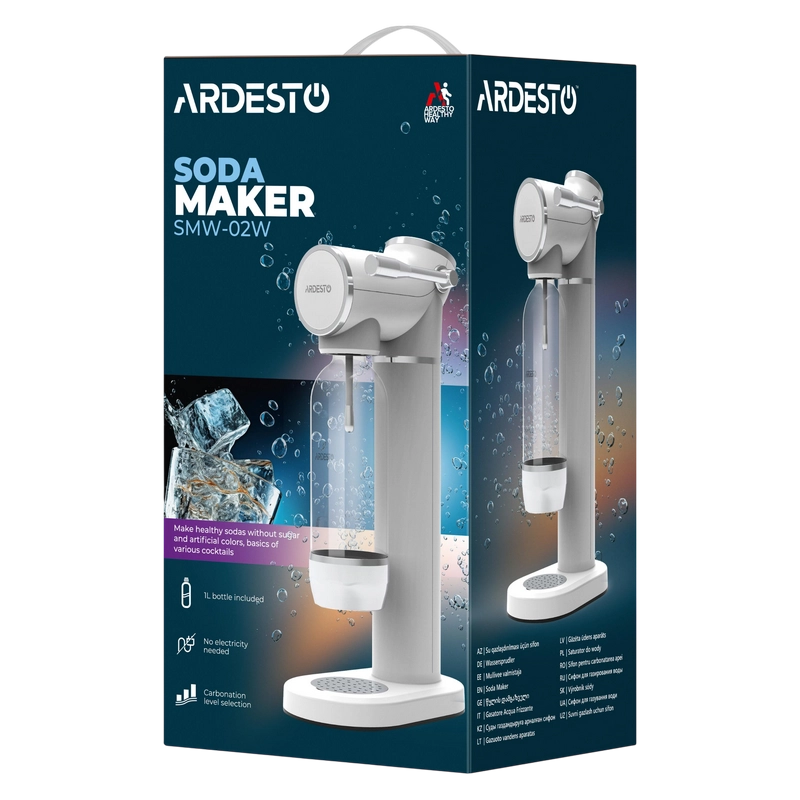 Аппарат для приготовления газировки Ardesto SMW-02W Белый