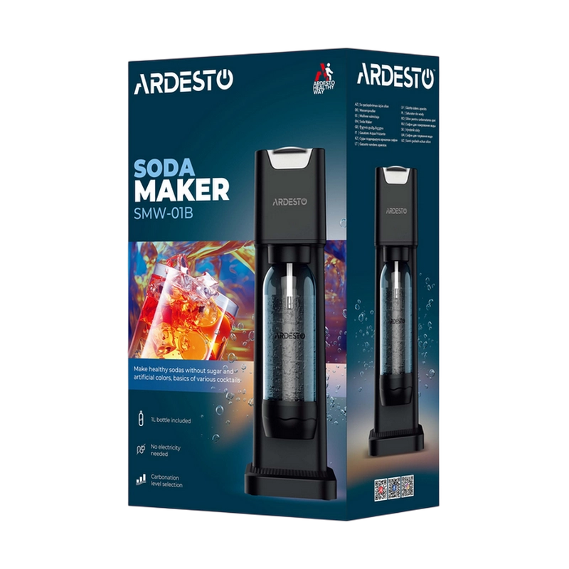 Аппарат для приготовления газировки Ardesto SMW-01B Черный