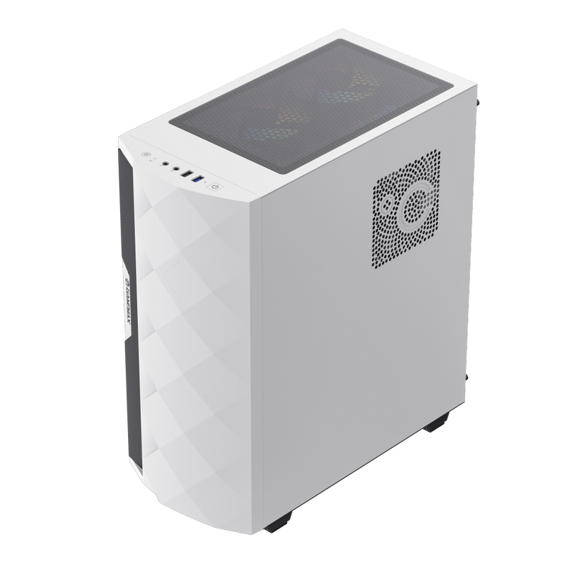 Carcasă PC Gamemax Diamond CP WT Midi-Tower Alb