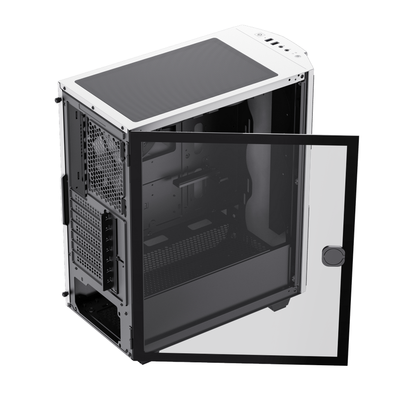 Carcasă PC Gamemax Diamond CP WT Midi-Tower Alb
