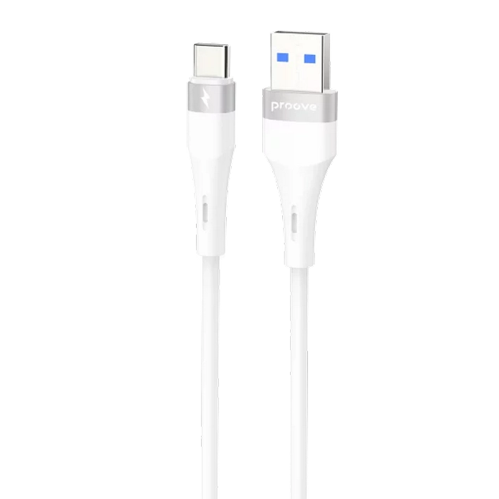 Cablu încărcare și sincronizare Proove Light Silicone Plus Alb
1 m | USB | 3А