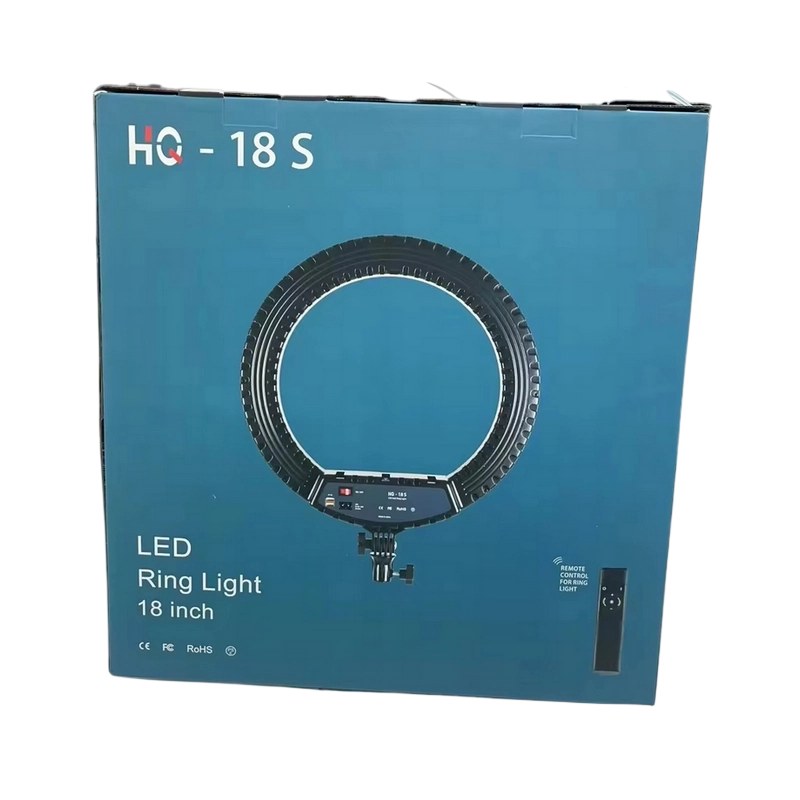 Lampă circulară Selfie Ring Light HQ-18S Negru