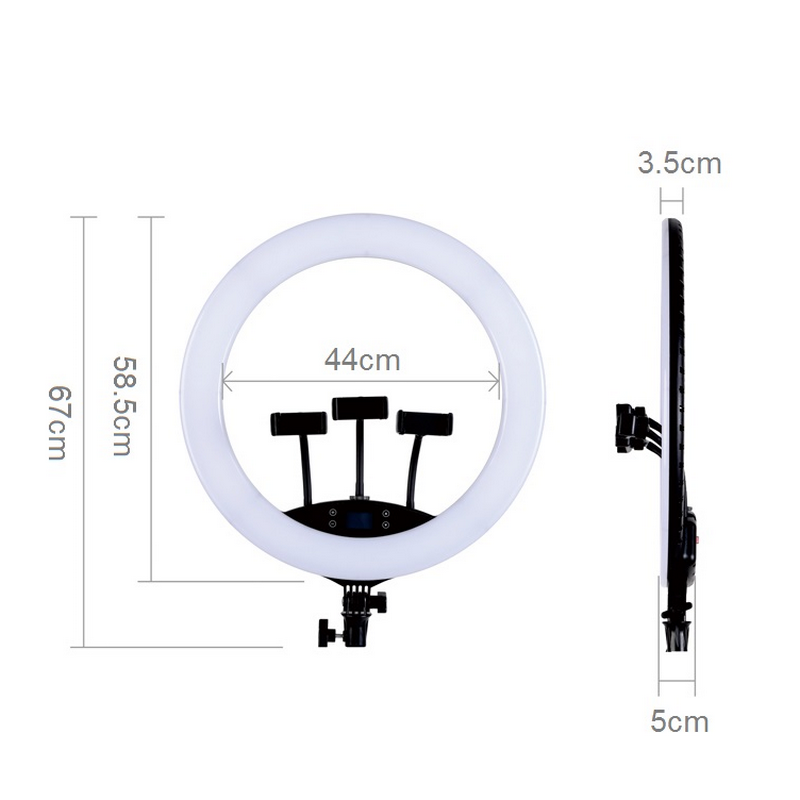 Lampă circulară Selfie Ring Light HQ-23NS Negru