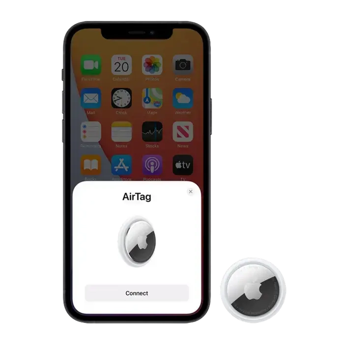 Tracker inteligent Apple AirTag Daruma Alb