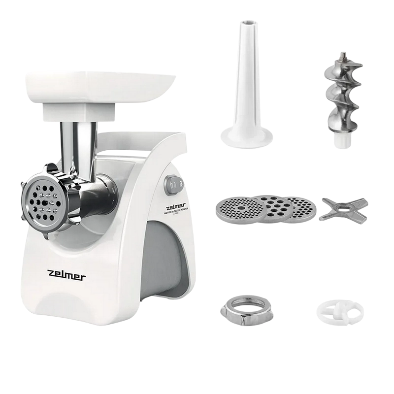 Купить  Мясорубки и слайсеры - Мясорубка Zelmer ZMM9801B Белый..