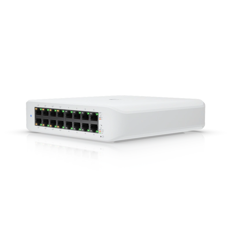 Comutator PoE Ubiquiti USW-Lite-16-POE Negru