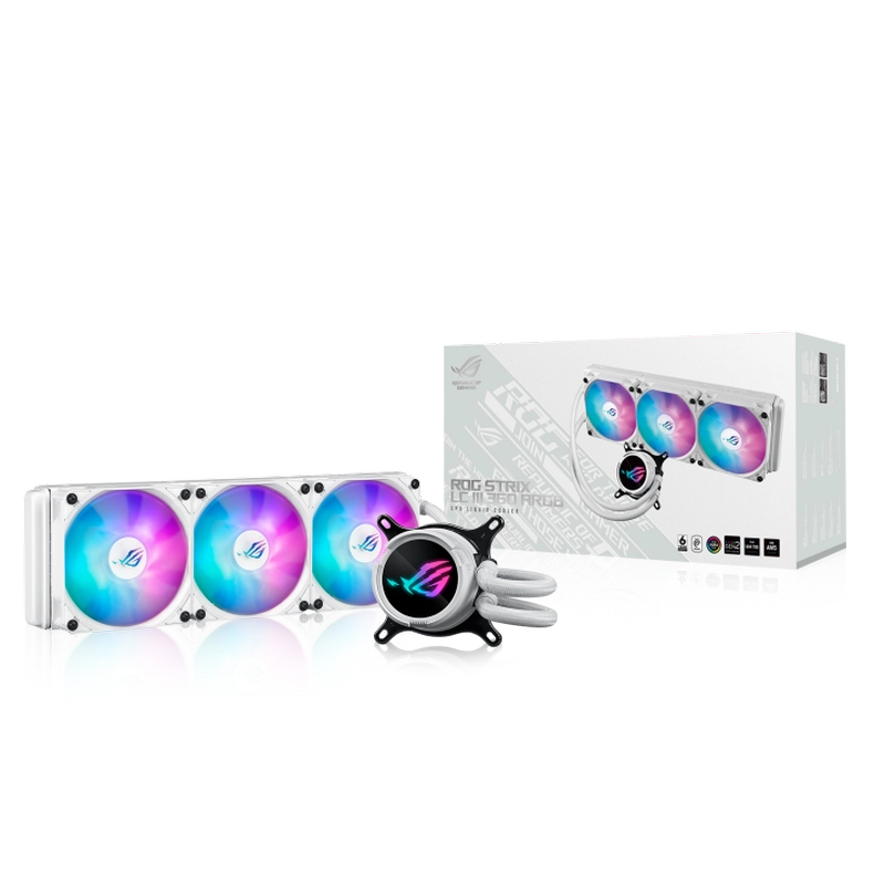 Cooler procesor ASUS ROG STRIX LC III 360 ARGB LCD WHT 120 mm