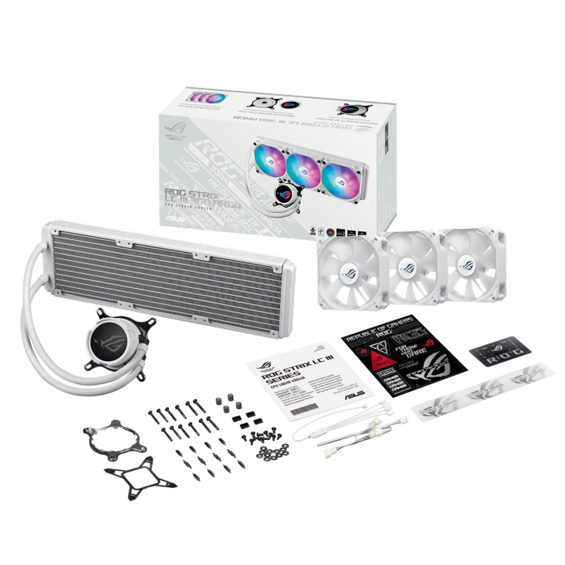 Cooler procesor ASUS ROG STRIX LC III 360 ARGB LCD WHT 120 mm