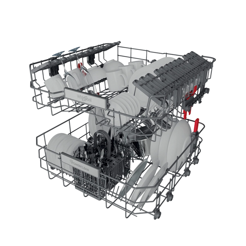 Mașină de spălat vase Whirlpool WIO 3T133 PE 6.5 Negru