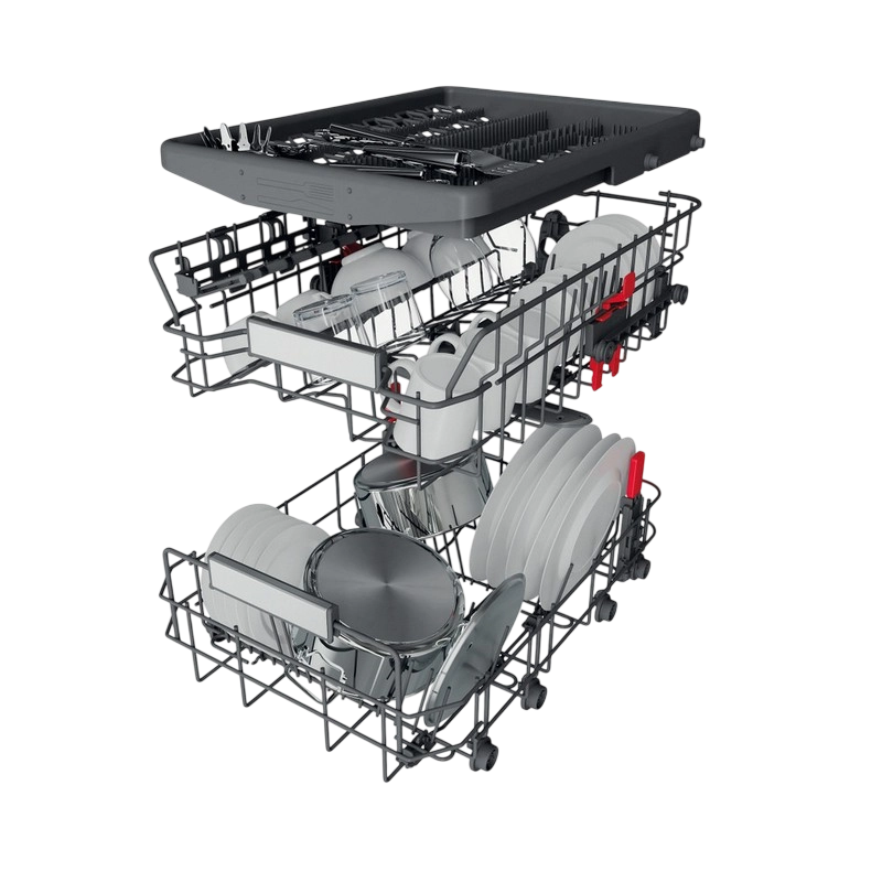 Mașină de spălat vase Whirlpool WSBO 3O34 PF X Oțel inoxidabil