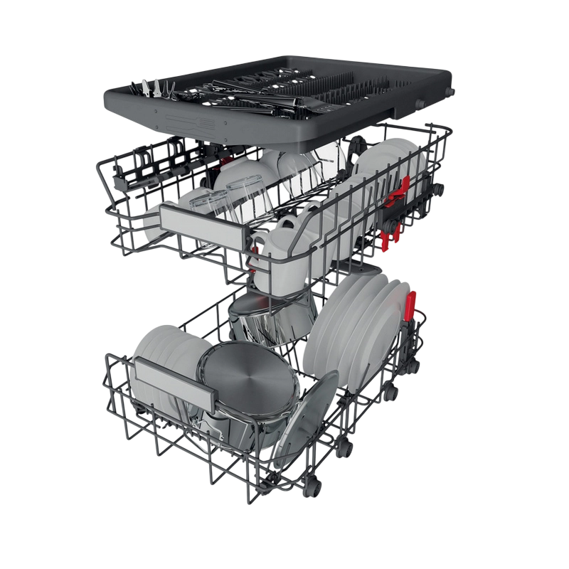 Mașină de spălat vase Whirlpool WSIO 3O34 PFE X Oțel inoxidabil