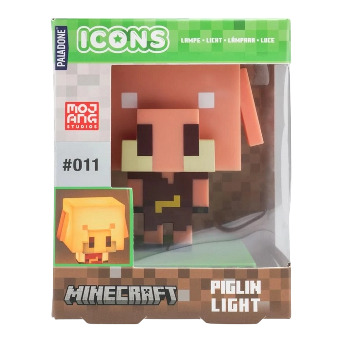 Ночник Paladone Piglin Icon Light Теплый Белый