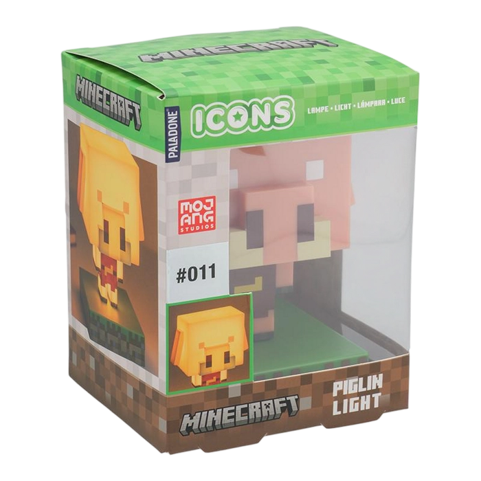 Ночник Paladone Piglin Icon Light Теплый Белый