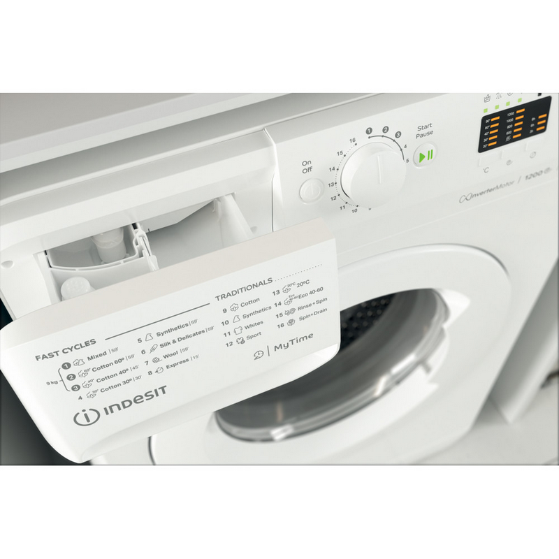 Mașină de spălat Indesit MTWA 91284 W EE Alb