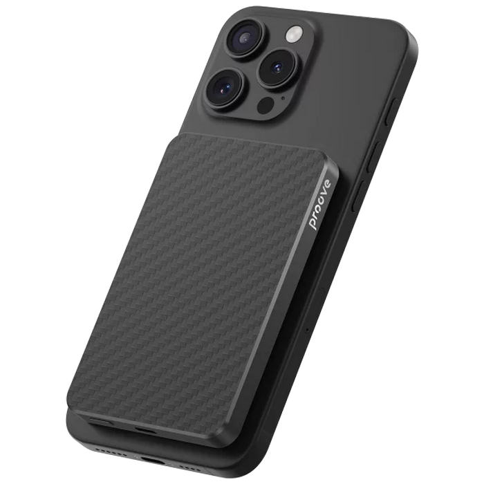 Портативное зарядное устройство Proove Carbon Slim 20W Черный
