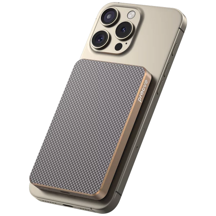 Портативное зарядное устройство Proove Carbon Slim 20W Золотой