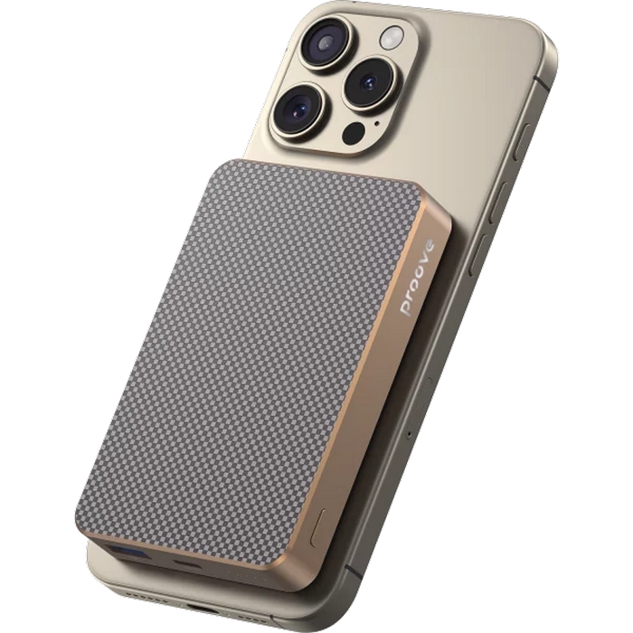 Acumulator extern Proove Carbon Slim 22.5W Auriu