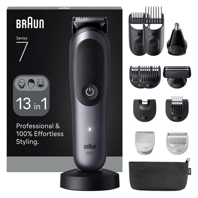 Мужской Триммер Braun AIO7560 Серый