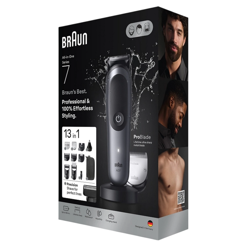 Мужской Триммер Braun AIO7560 Серый