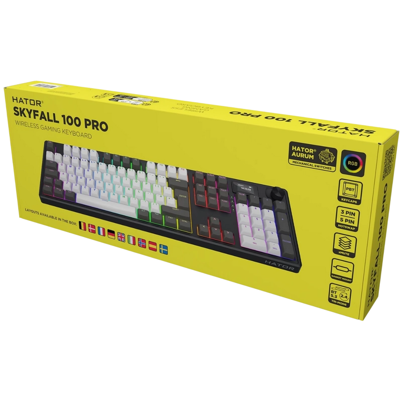 Tastatură HATOR Skyfall 100 PRO Mecanic Negru