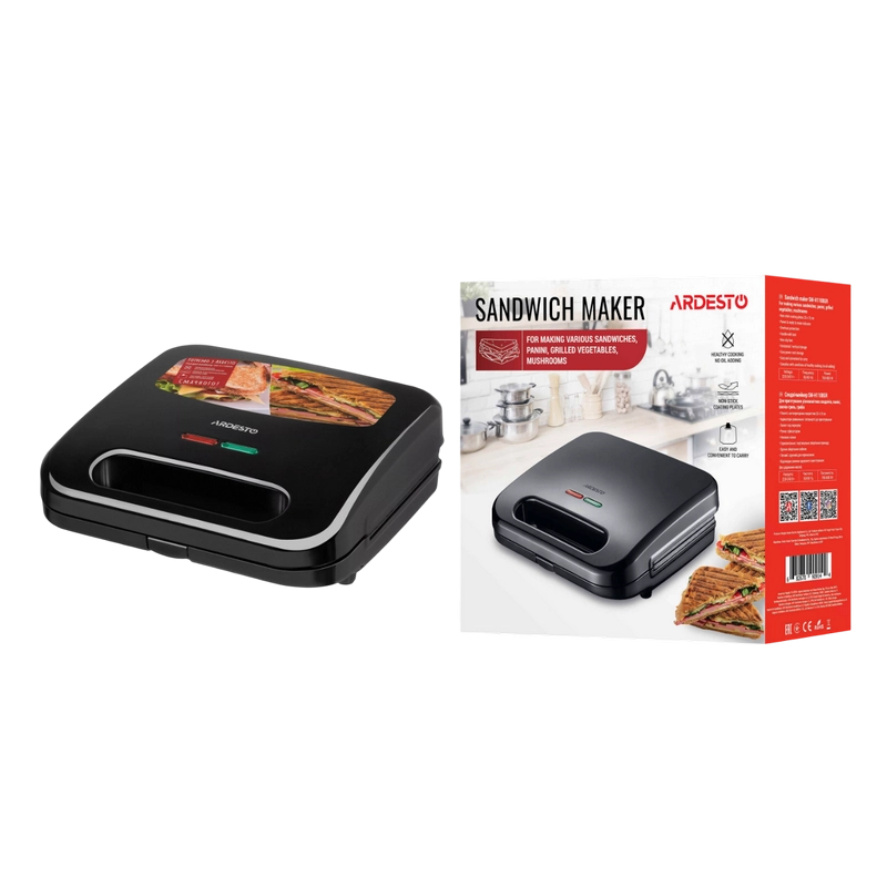 Aparat pentru sandwich Ardesto SM-H110BGR Negru
700 W