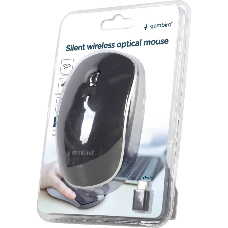 Mouse Gembird MUSW-4BSC-01 Negru
Optical | 1600 dpi | Fără fir
