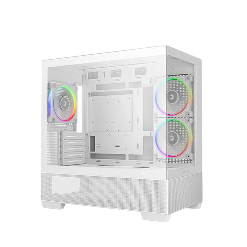 Carcasă PC Deepcool CG380 3F WH Mini-Tower Alb
Fără PSU | Oțel, plastic ABS, Sticlă călită