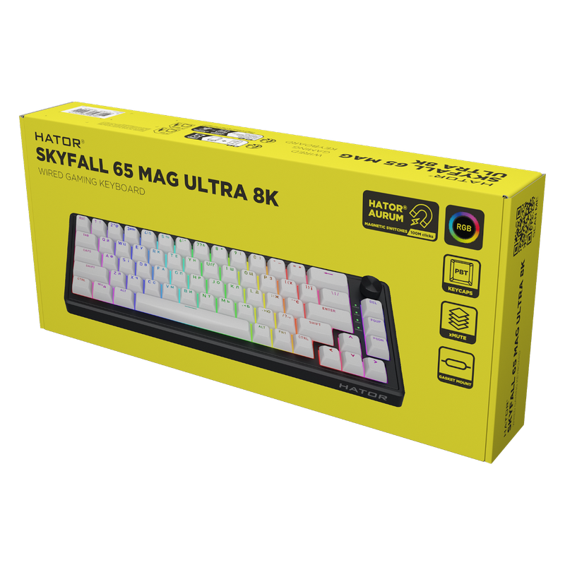 Клавиатура HATOR Skyfall 65 MAG ULTRA 8K Механический Черный