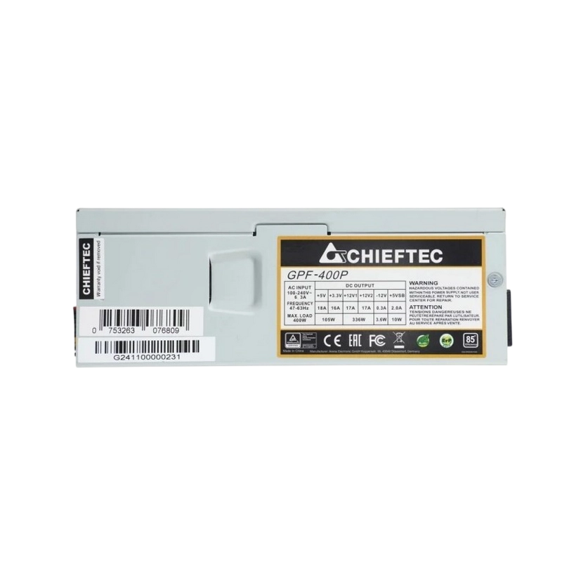 Sursă Alimentare PC Chieftec GPF-400P TFX Argintiu
400 W | TFX | 80 mm