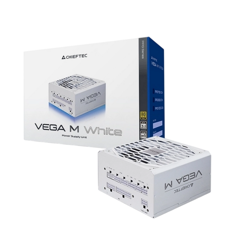 Sursă Alimentare PC Chieftec PPG-850-CW Vega M ATX Alb
850 W | ATX | 135 mm