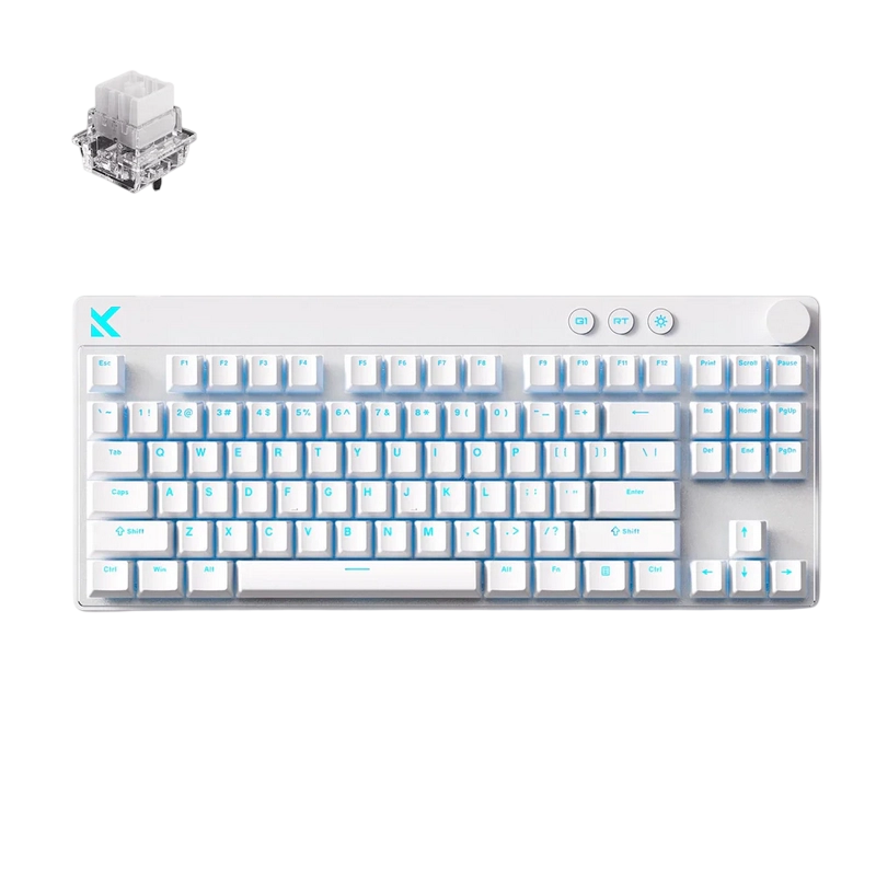 Tastatură MCHOSE Mix 87 Mecanic Alb
Cu fir | Engleza