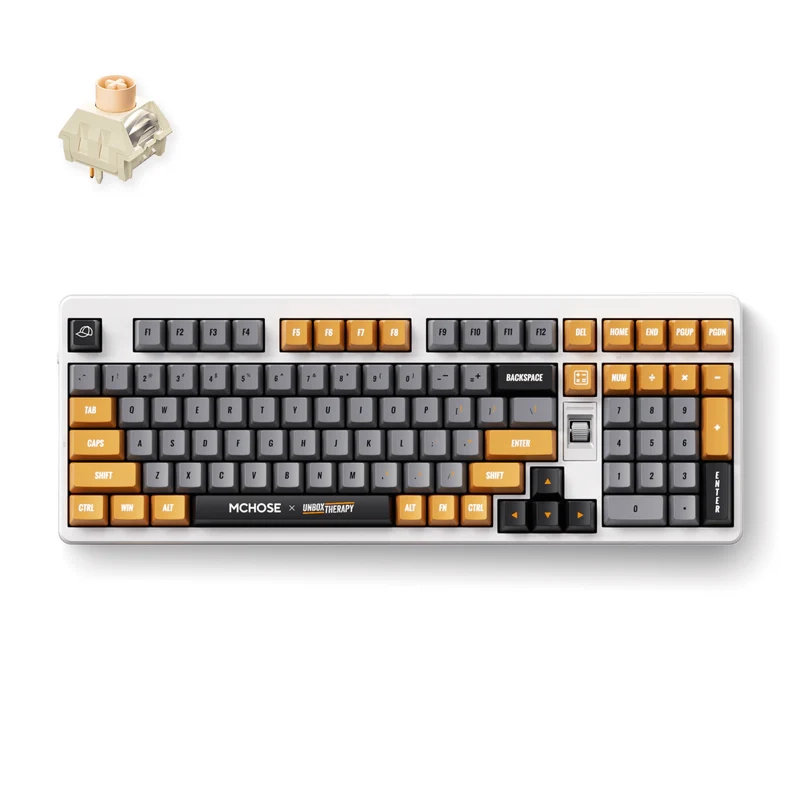 Tastatură MCHOSE X Unbox Therapy UT98 Mecanic Alb
Fără fir | Engleza