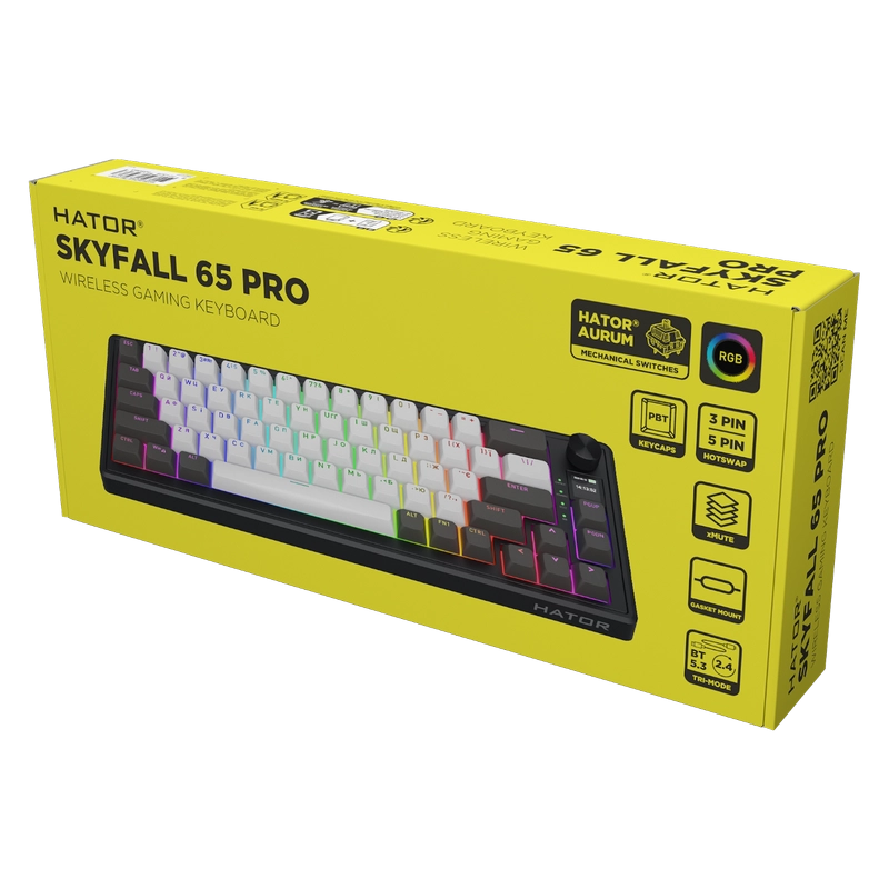 Tastatură HATOR Skyfall 65 PRO Mecanic Negru