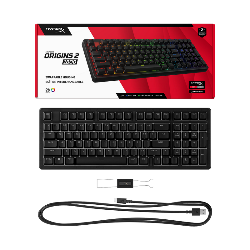 Tastatură HyperX Origins 2 1800 Mecanic Negru