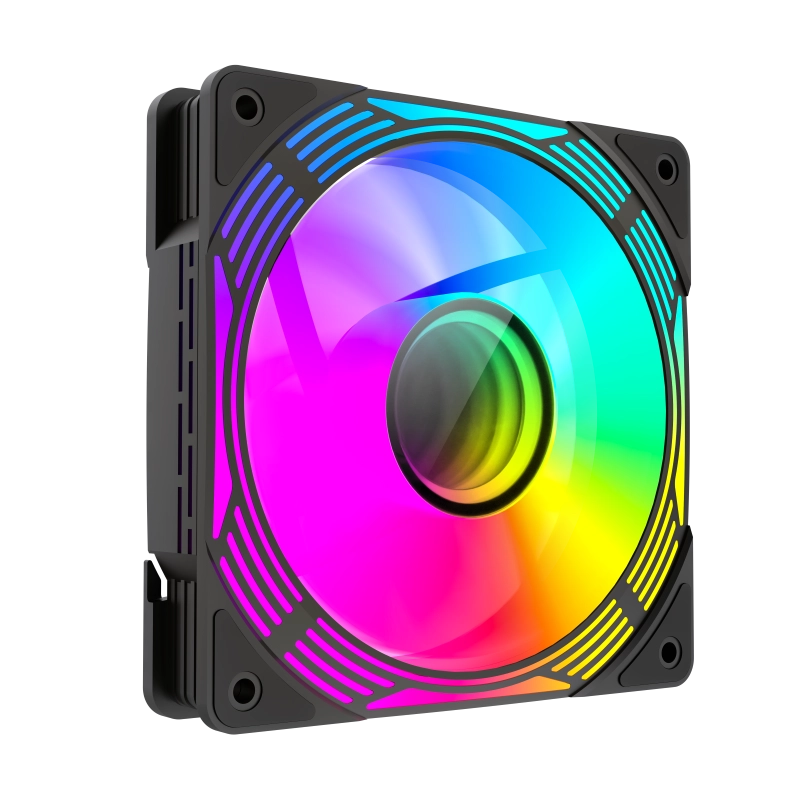 Cumpara  Ventilatoare pentru PC - Ventilator PC Gamemax FN12A-C8I-R 120 mm Negr..