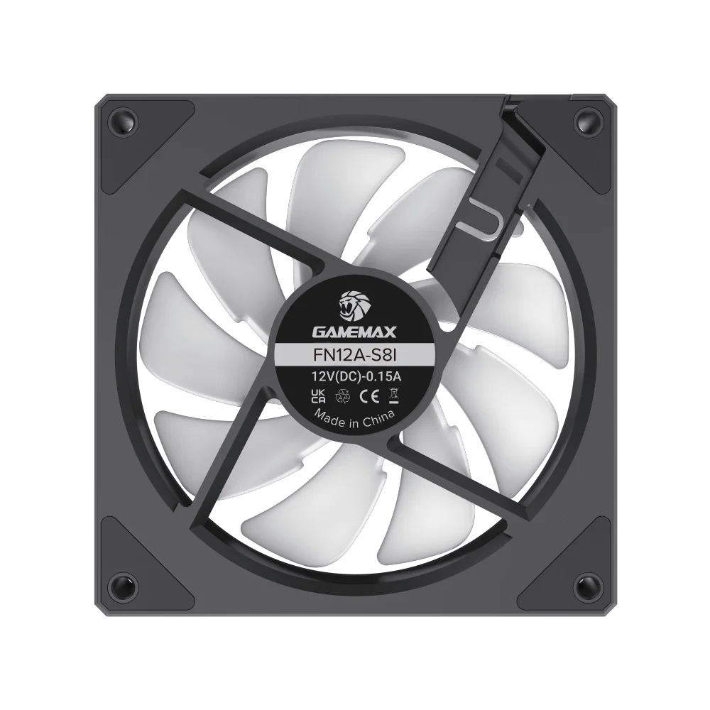 Вентилятор для ПК Gamemax FN12A-S8I 120 мм Черный