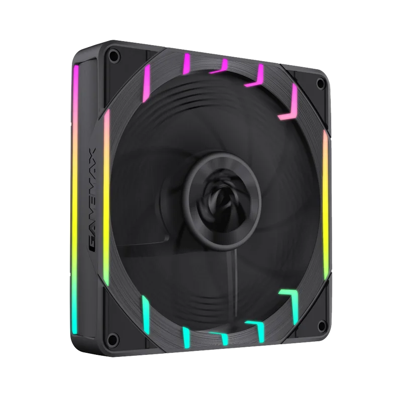 Вентилятор для ПК Gamemax Tornado T12 ARGB-R 120 мм Черный