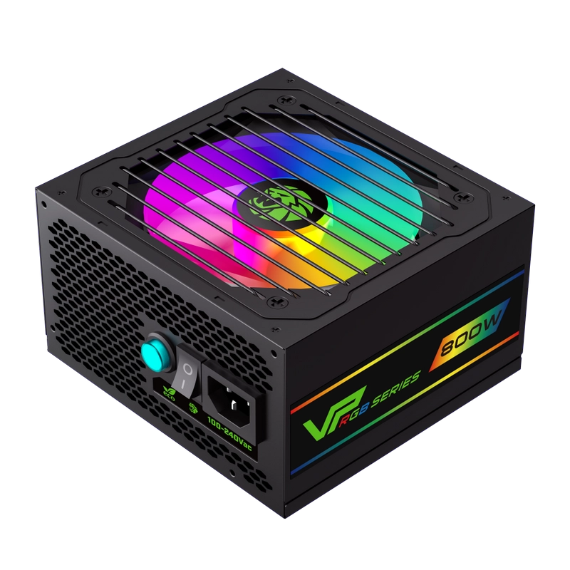 Блок питания для компьютеров Gamemax VP-800-RGB-S ATX Черный