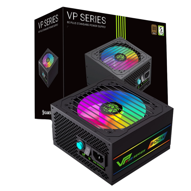Блок питания для компьютеров Gamemax VP-800-RGB-S ATX Черный