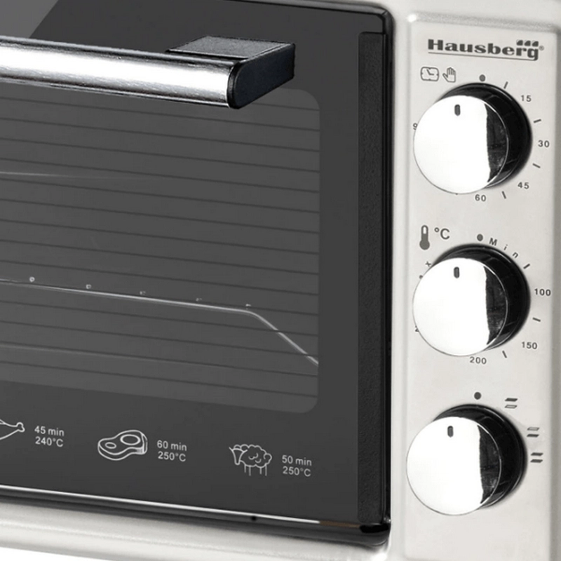 Cuptor Electric Hausberg HB8000P Negru
48 l | 1800 W | 320°C