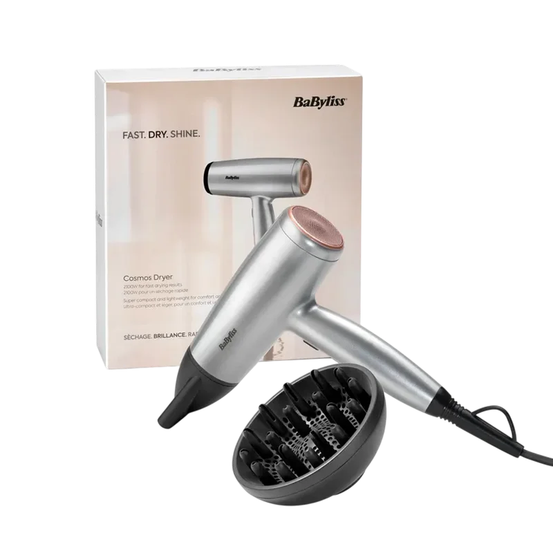 Uscător de păr BaByliss D580DE Argintiu
2100 W | Rețea | 0.6 kg